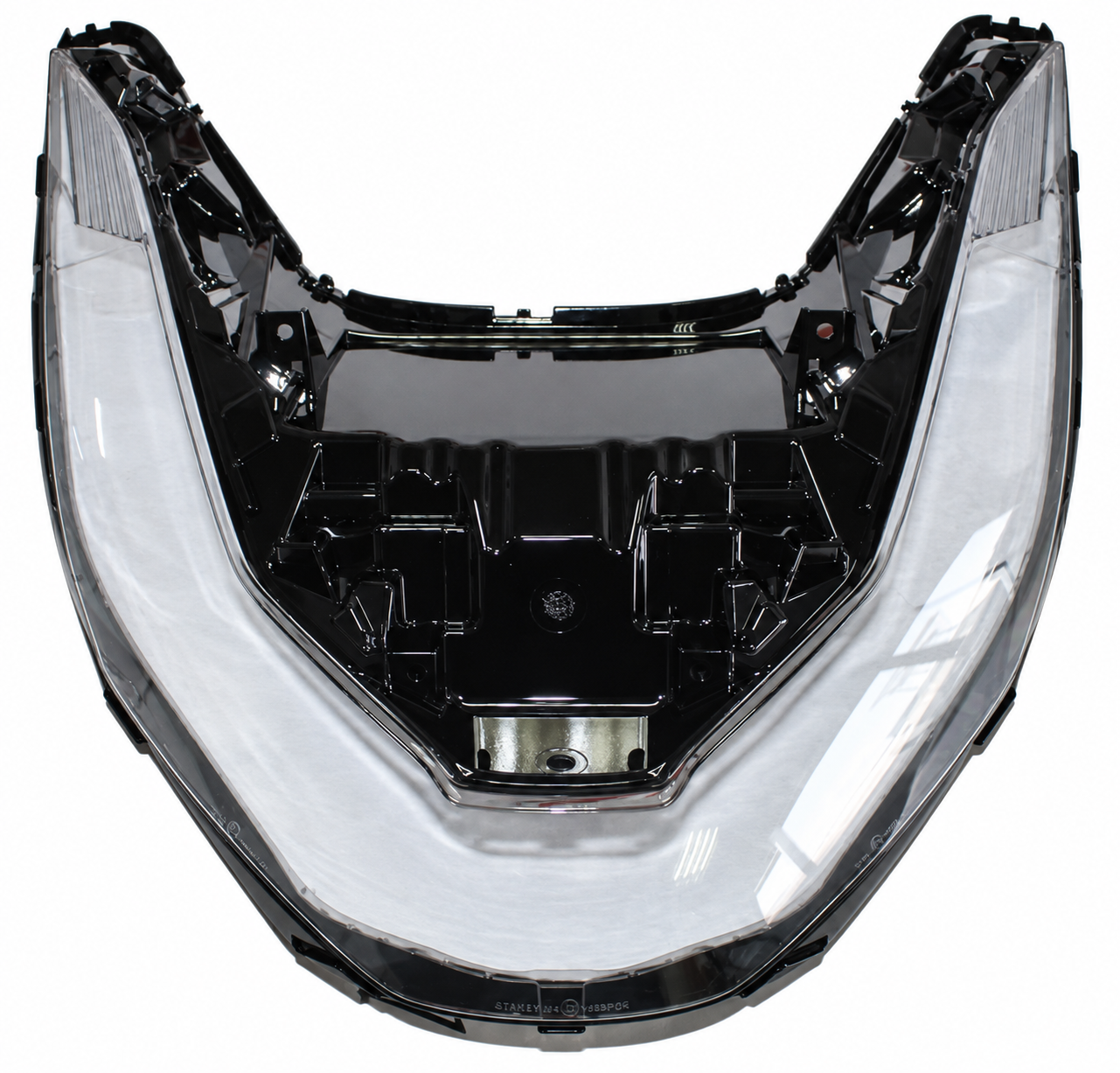 Honda PCX (2021-2024) Ön Far Camı E Belgeli (Siyah Kenarlı)