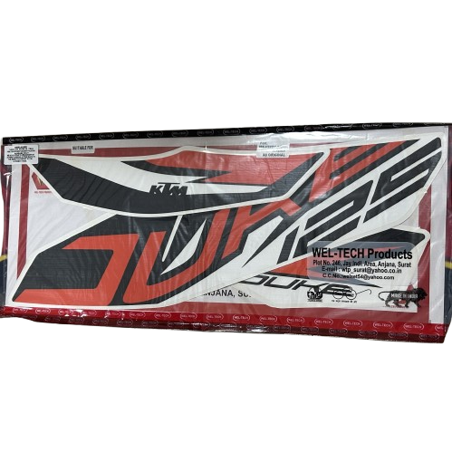 Ktm Duke 125 Sticker Arma Seti Siyah