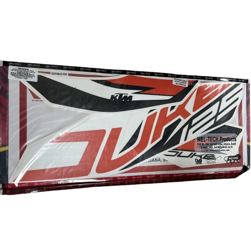 Ktm Duke 125 Sticker Arma Seti Beyaz