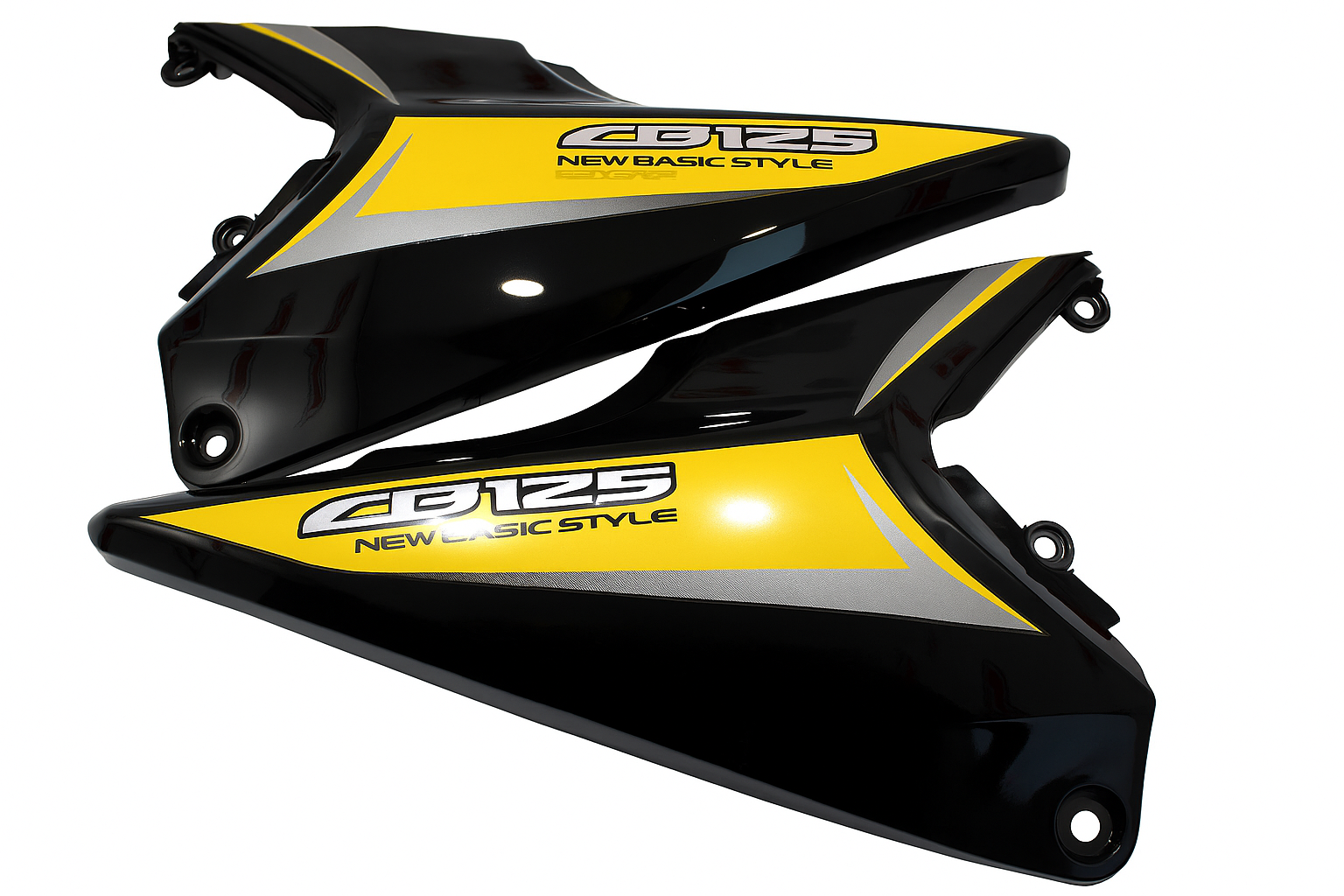 Honda ACE 125 Yan Kapak Siyah Takım