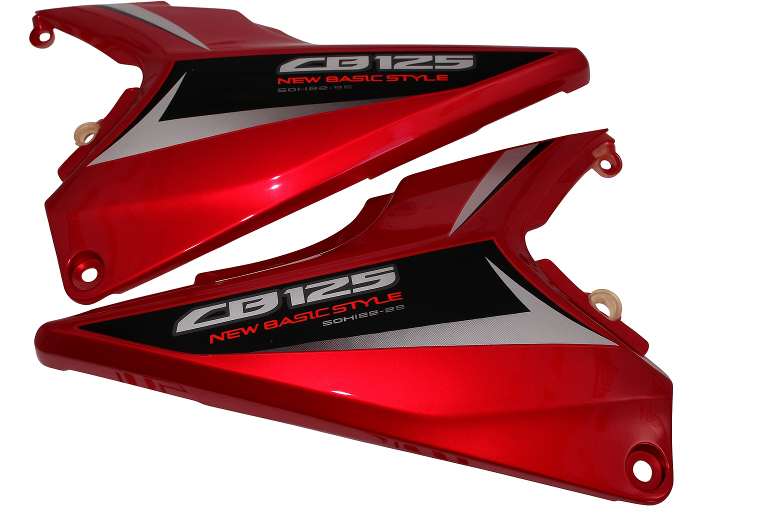 Honda ACE 125 Yan Kapak Kırmızı Takım