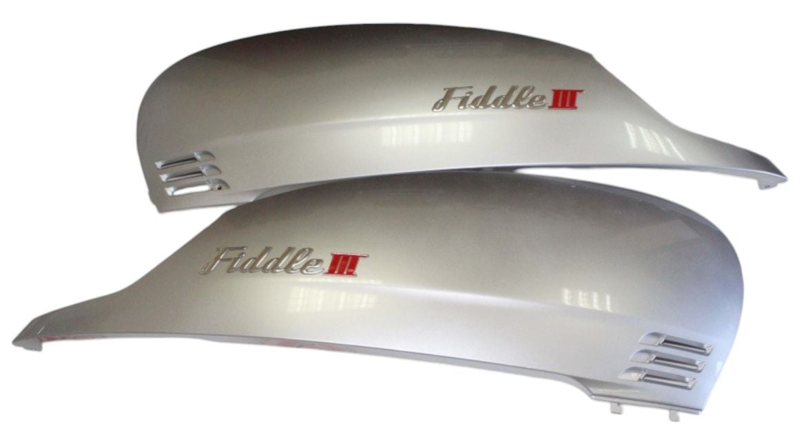 Sym Fiddle-3 125 Sele Altı Yan Kapak Grenajı Sağ Sol Takım Gümüş Gri