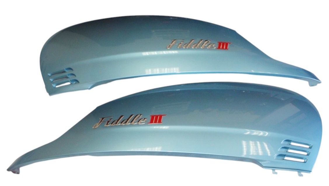 Sym Fiddle-3 125 Sele Altı Yan Kapak Grenajı Sağ Sol Takım Mavi