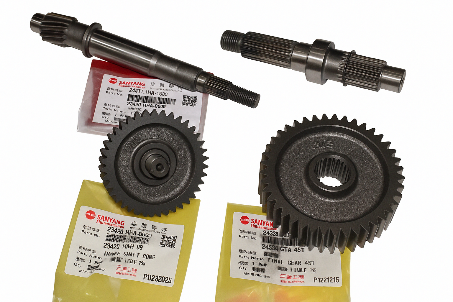 Sym Fiddle 2 125 - Orbit 2 125 - Jet 4 125 - Allo 125 Şanzıman Dişli Seti Oem