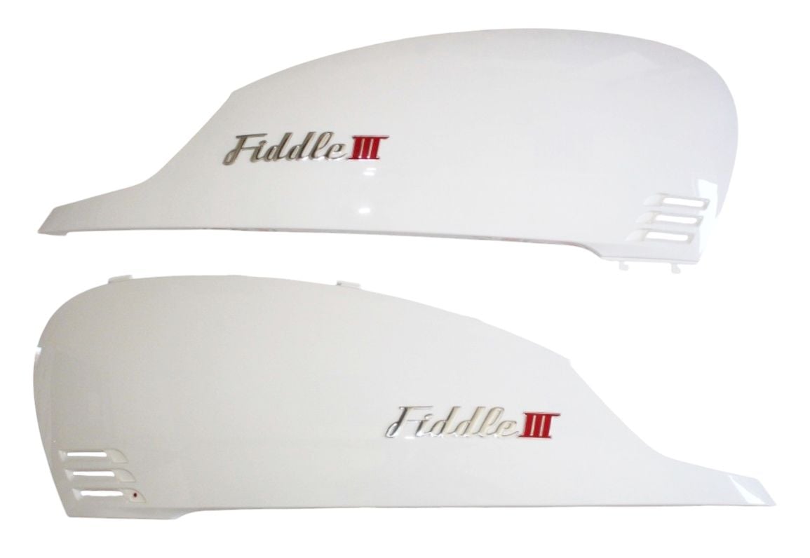 Sym Fiddle 125 - Fiddle-3 200 Sele Altı Yan Kapak Grenajı Sağ Sol Takım Beyaz