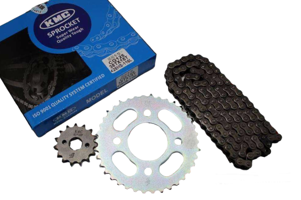 DİŞLİ SETİ CG 125 15T 38T 428HX116L BAKLA KMC