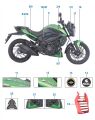 Bajaj Dominar 400 UG Sağ Alt Sakal Yeşil Orijinal | 52JF1352