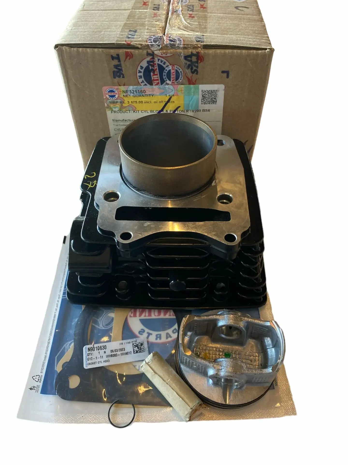 Tvs Apache RTR 200 Silindir Piston Segman Seti Orijinal 2019-2026 NF321160