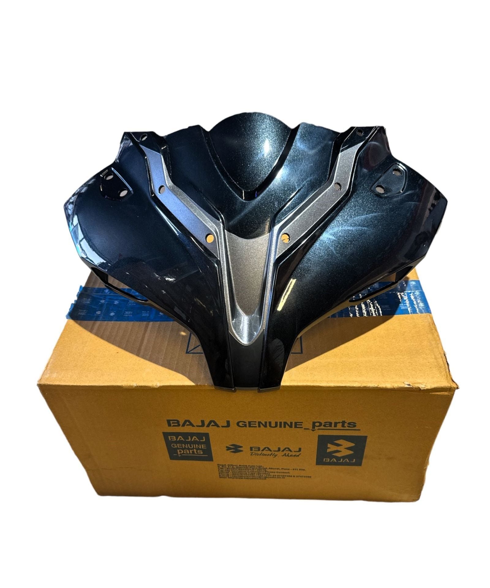 BAJAJ PULSAR RS 200 KAFA GRENAJI - FAR MUHAFAZASI - SİPERLİK SİYAH-GRİ 56DT65B1 ORİJİNAL